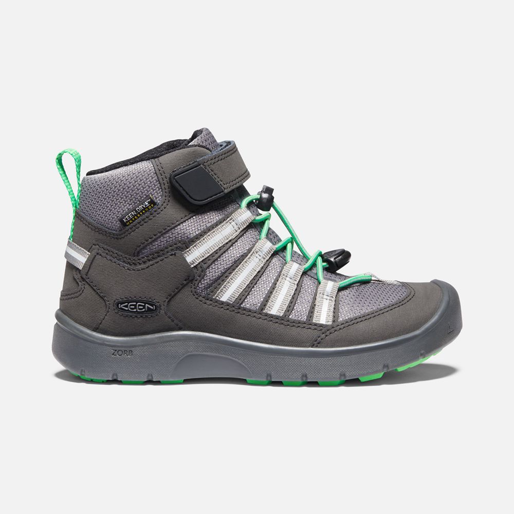 Botas de Zapatillas Keen Mexico Grises/Verdes - Niños Hikeport Ii Sport Waterproof - OC0759234